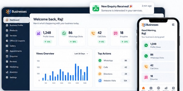 365Businesses dashboard